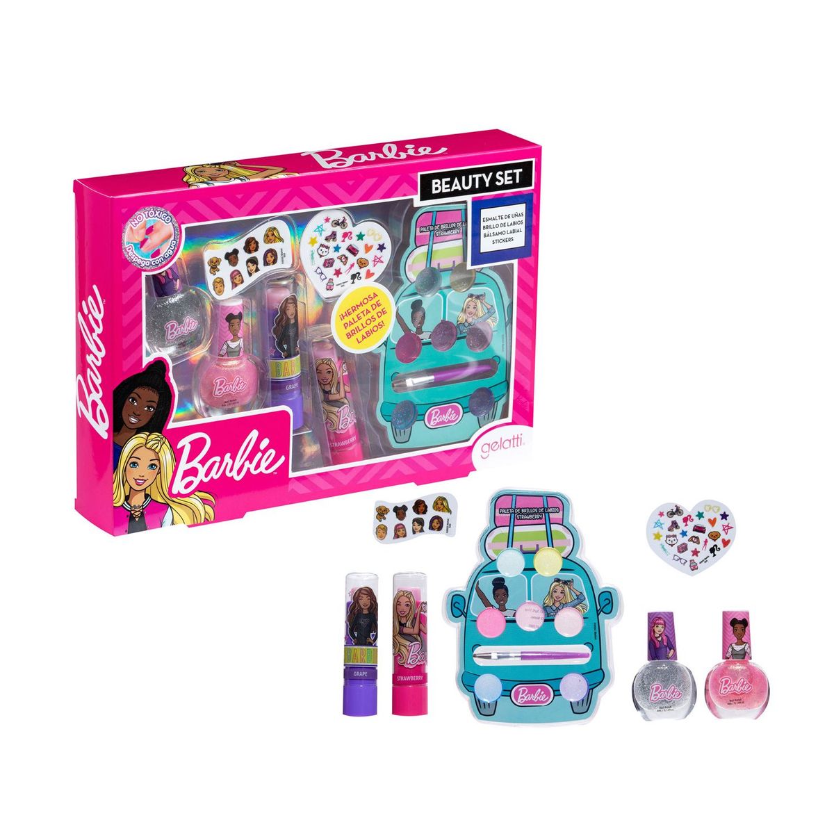 GELATTI - Maquillaje para Niñas Estuche Beauty Set Mediano Barbie