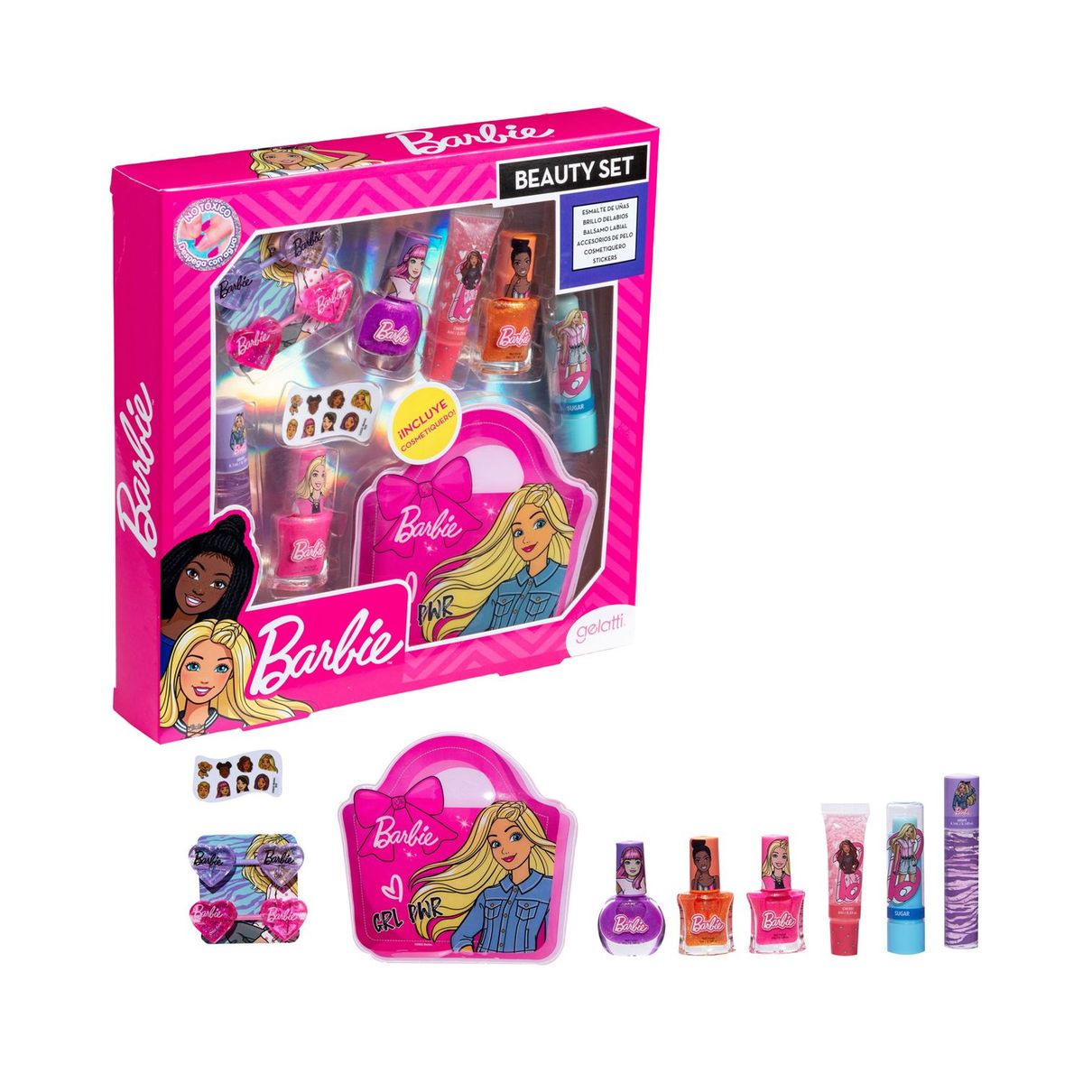 GELATTI - Maquillaje para Niñas Estuche Beauty Set Grande Barbie