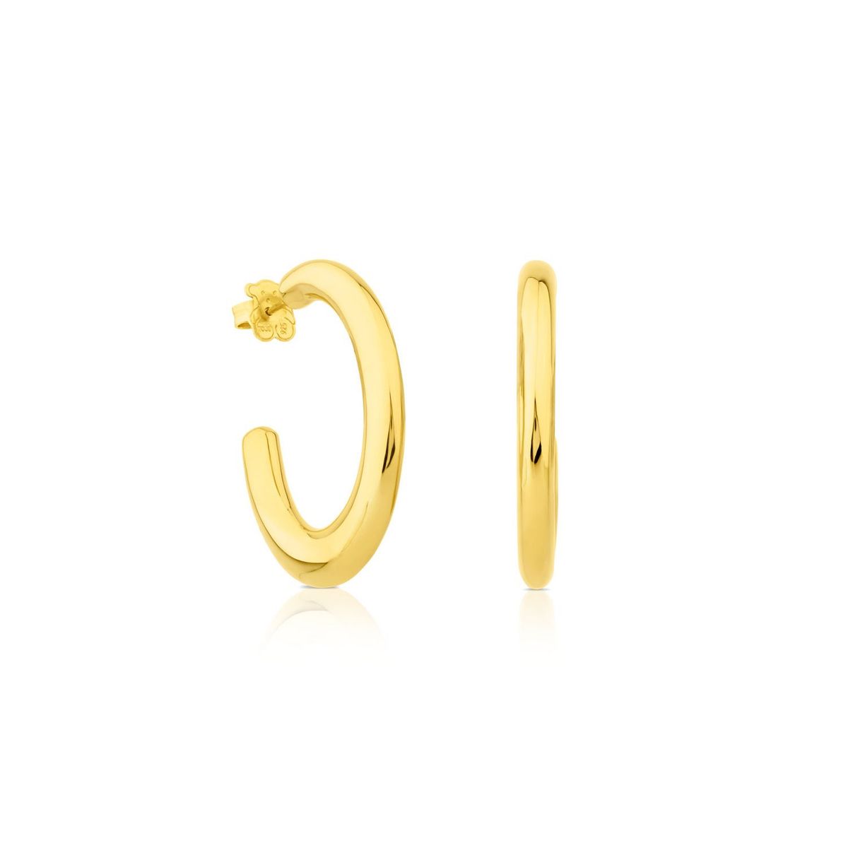 TOUS - Pendientes Aro Plata Vermeil