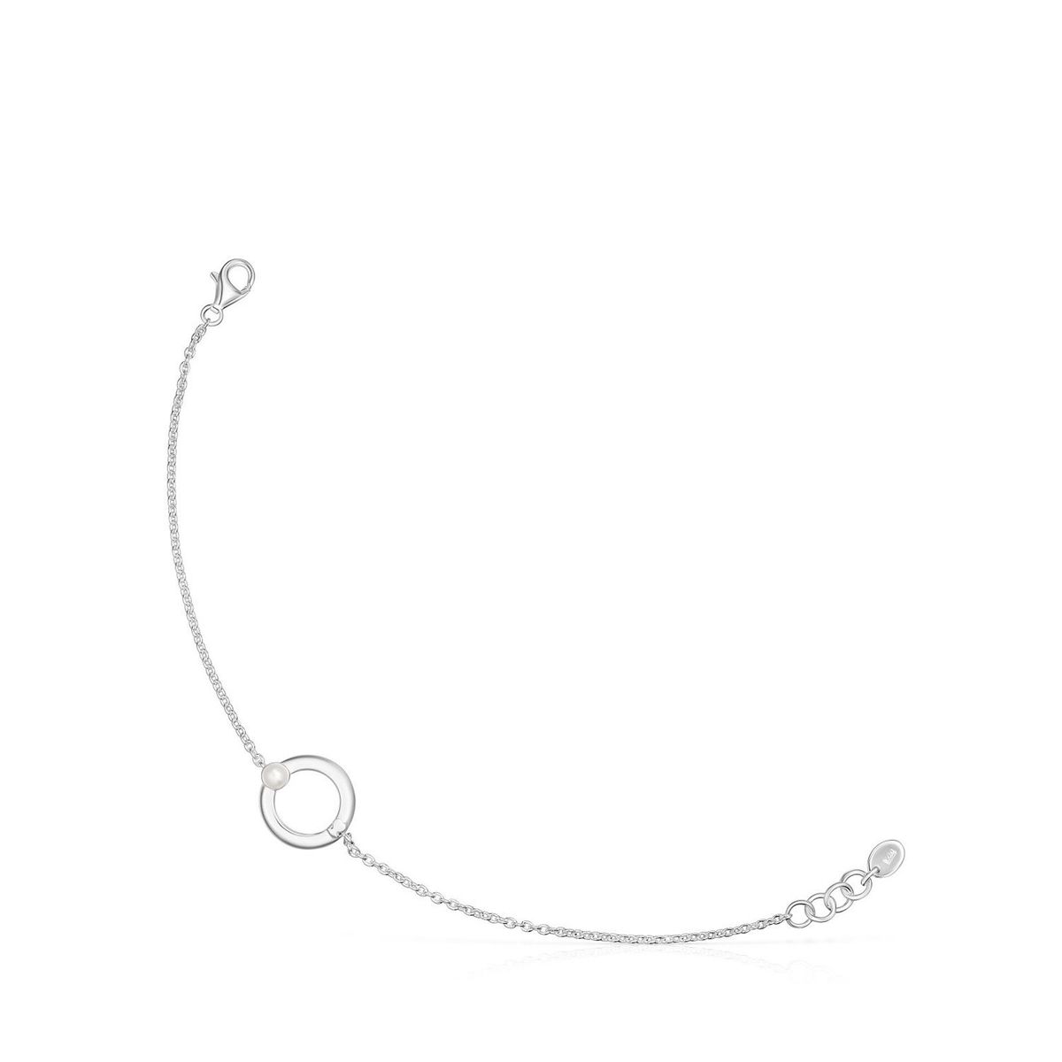 TOUS - Pulsera Plata Con Una Perla  Oso