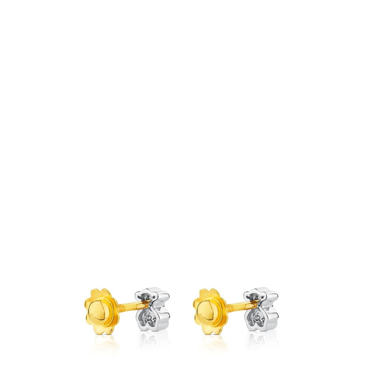 TOUS - Aretes Oro Blanco  Diamantes