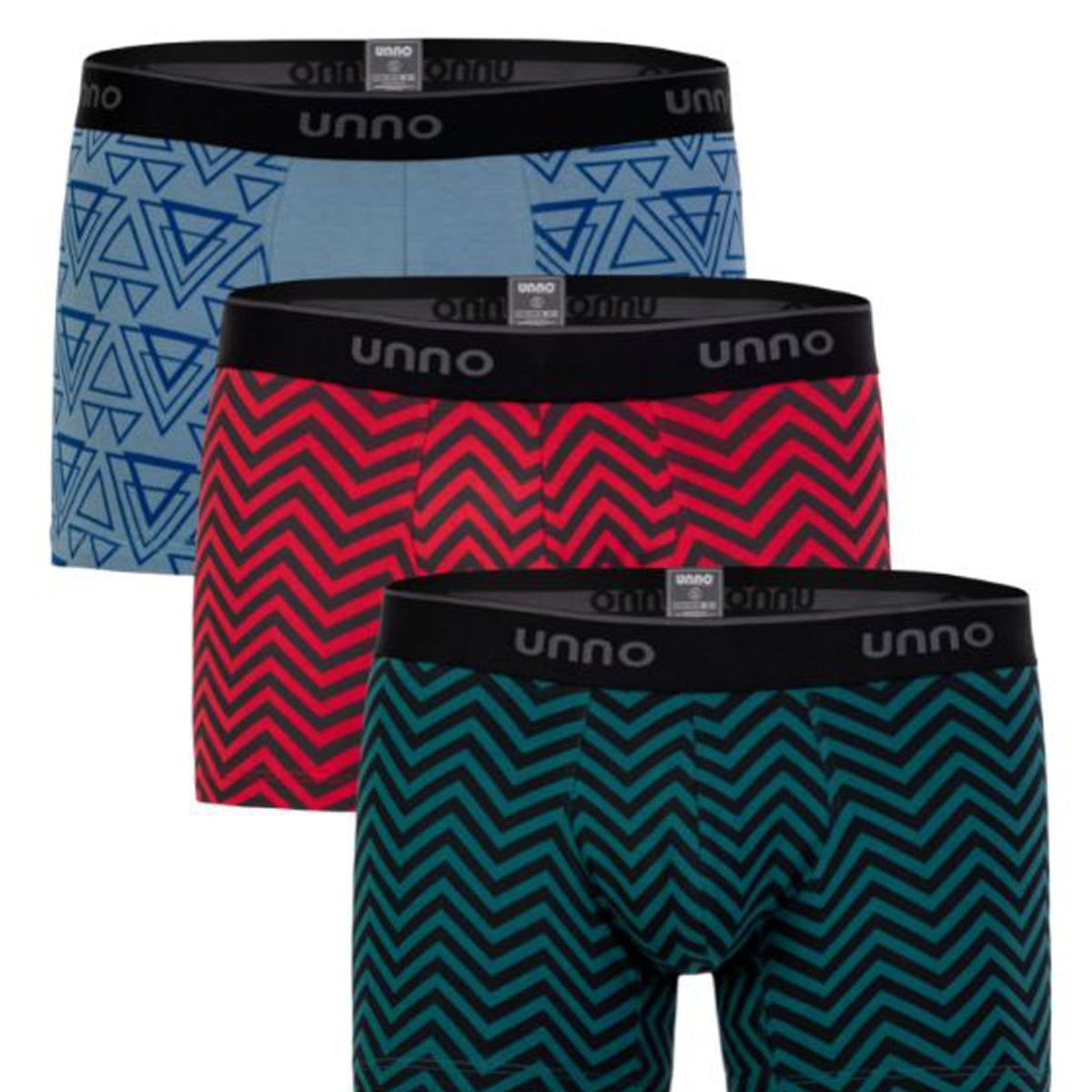 UNNO UNDERWEAR - Pack x3 Boxer Hombre Unno Underwear