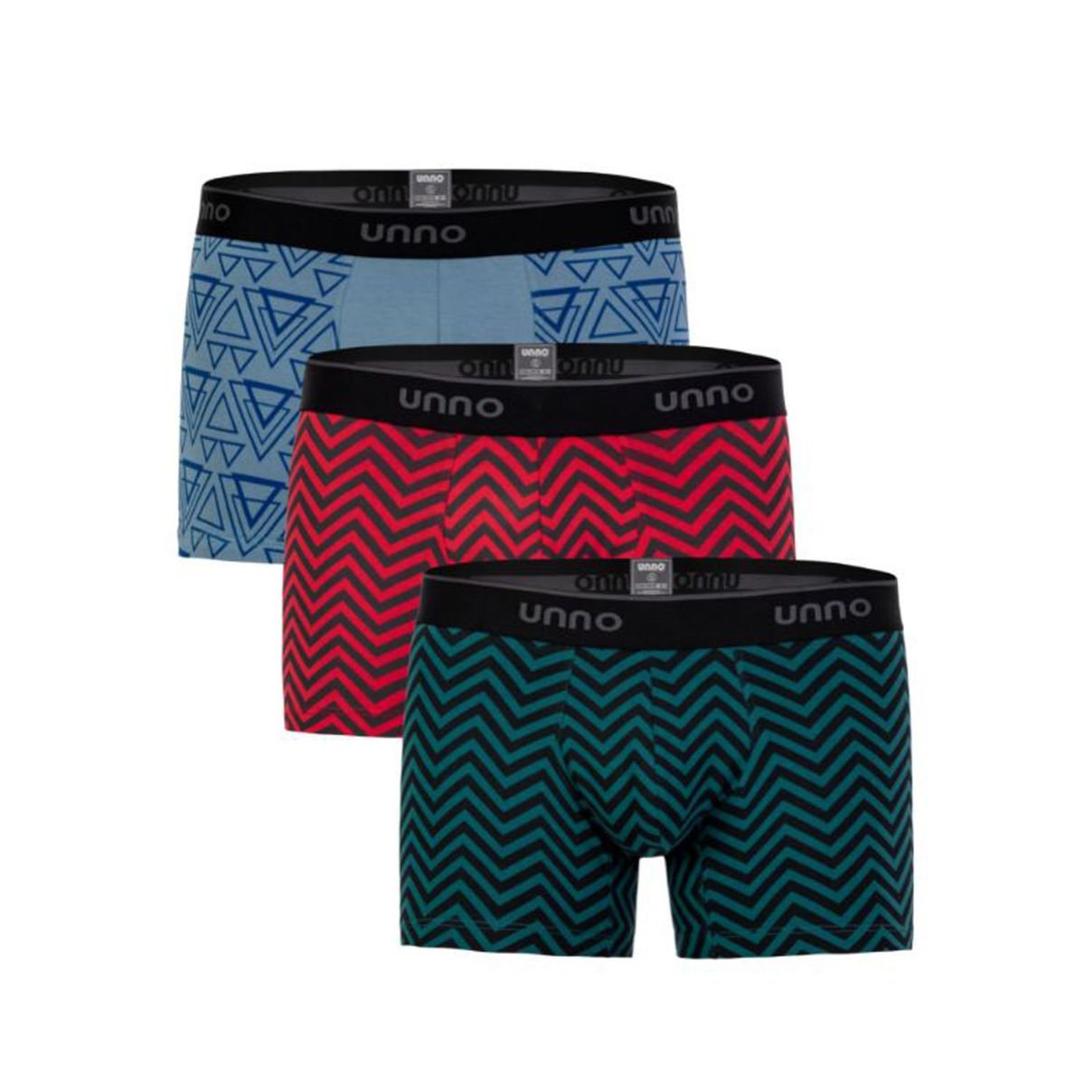 UNNO UNDERWEAR - Pack x3 Boxer Hombre Unno Underwear