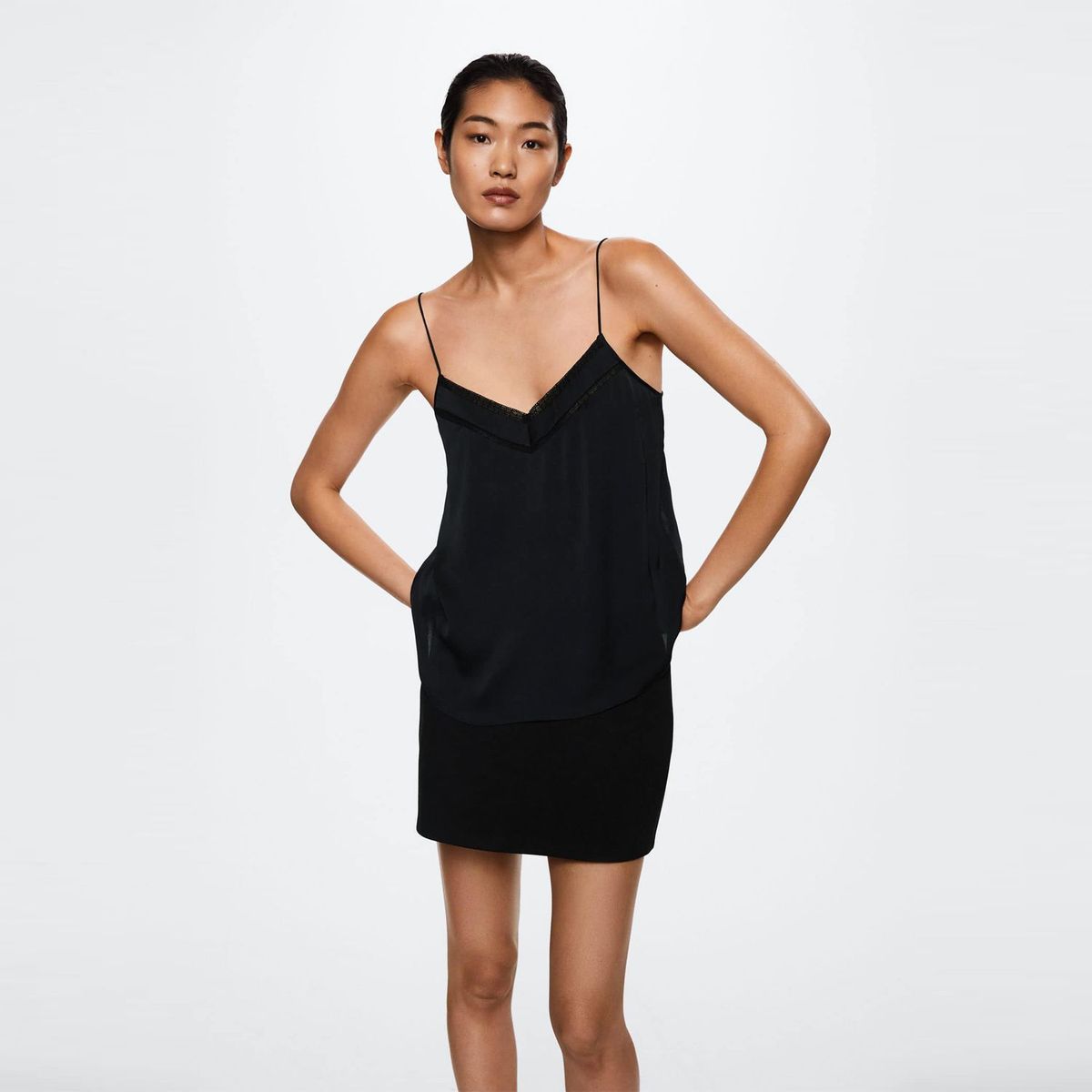 MANGO - Top Lencero Mujer Mango