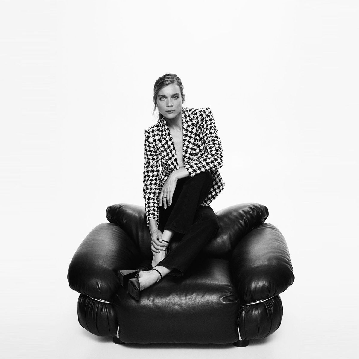 MANGO - Blazer Algodón Mujer Mango