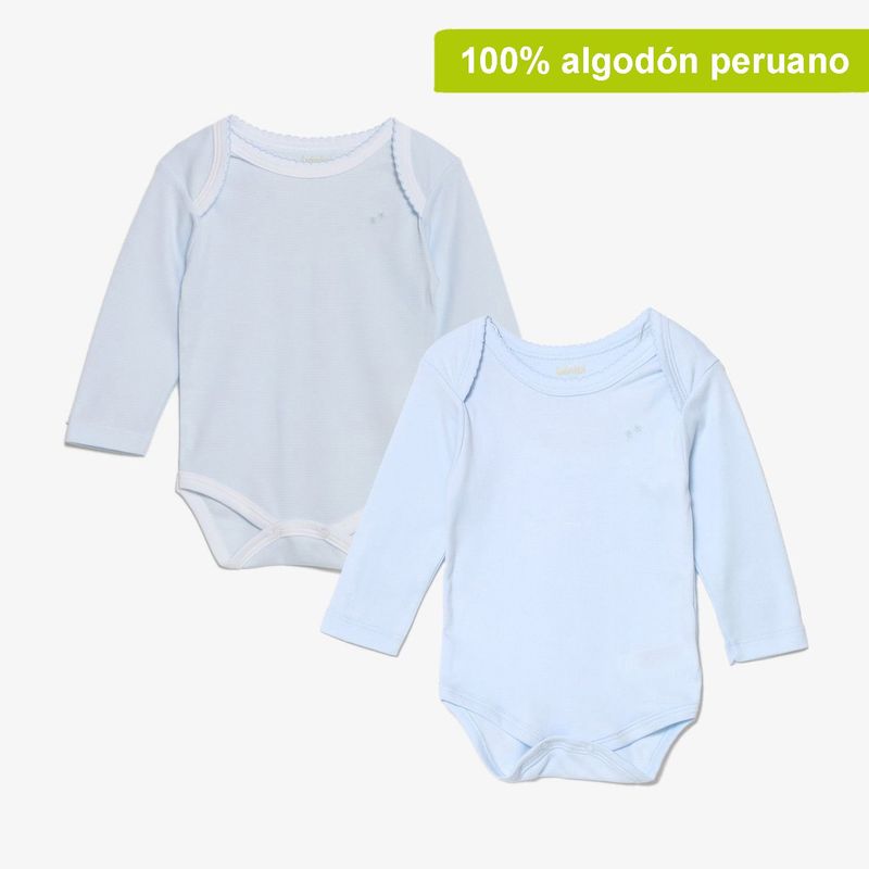 YAMP - Body Bebé niño Pack x2 Algodón Yamp