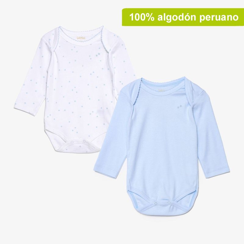 YAMP - Body Bebé niño Pack x2 Algodón Yamp