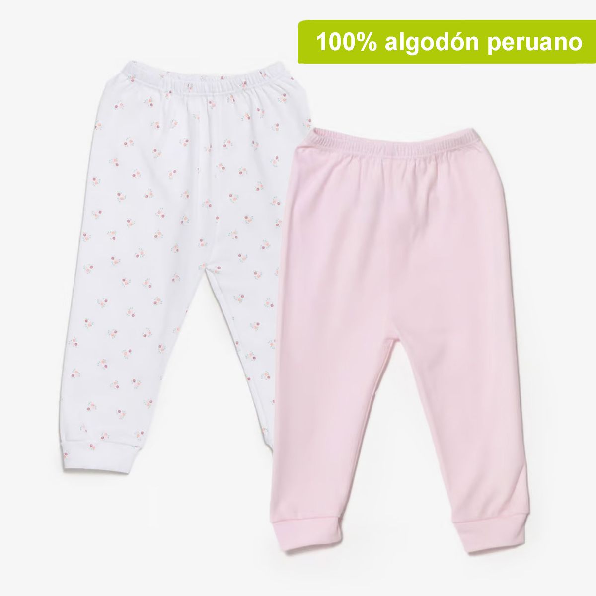 YAMP - Pantalón Bebé Niña Pack X2 Algodón Yamp