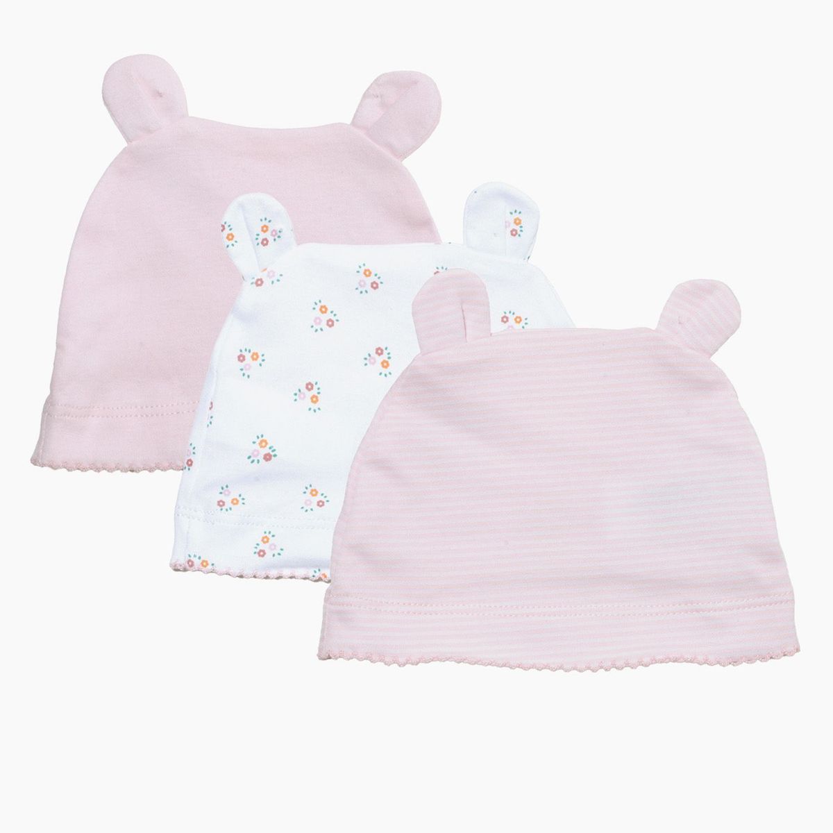 YAMP - Gorro Bebé Niña Pack x3 Algodón Yamp