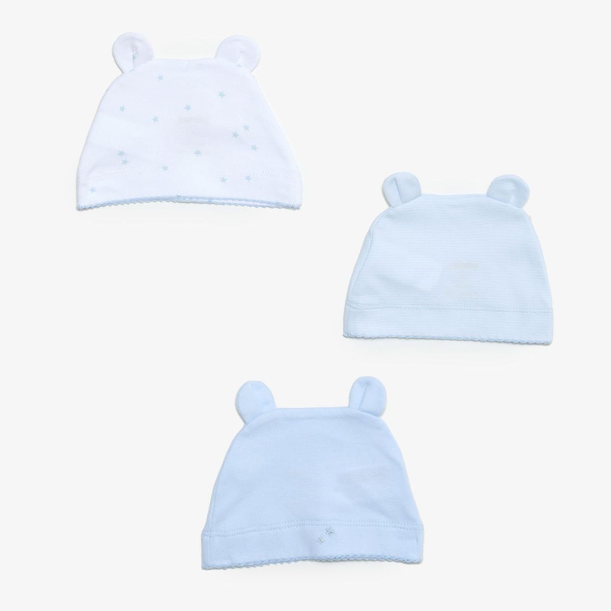 PRIORI - Gorro Bebé Niño Pack x3 Algodón Yamp