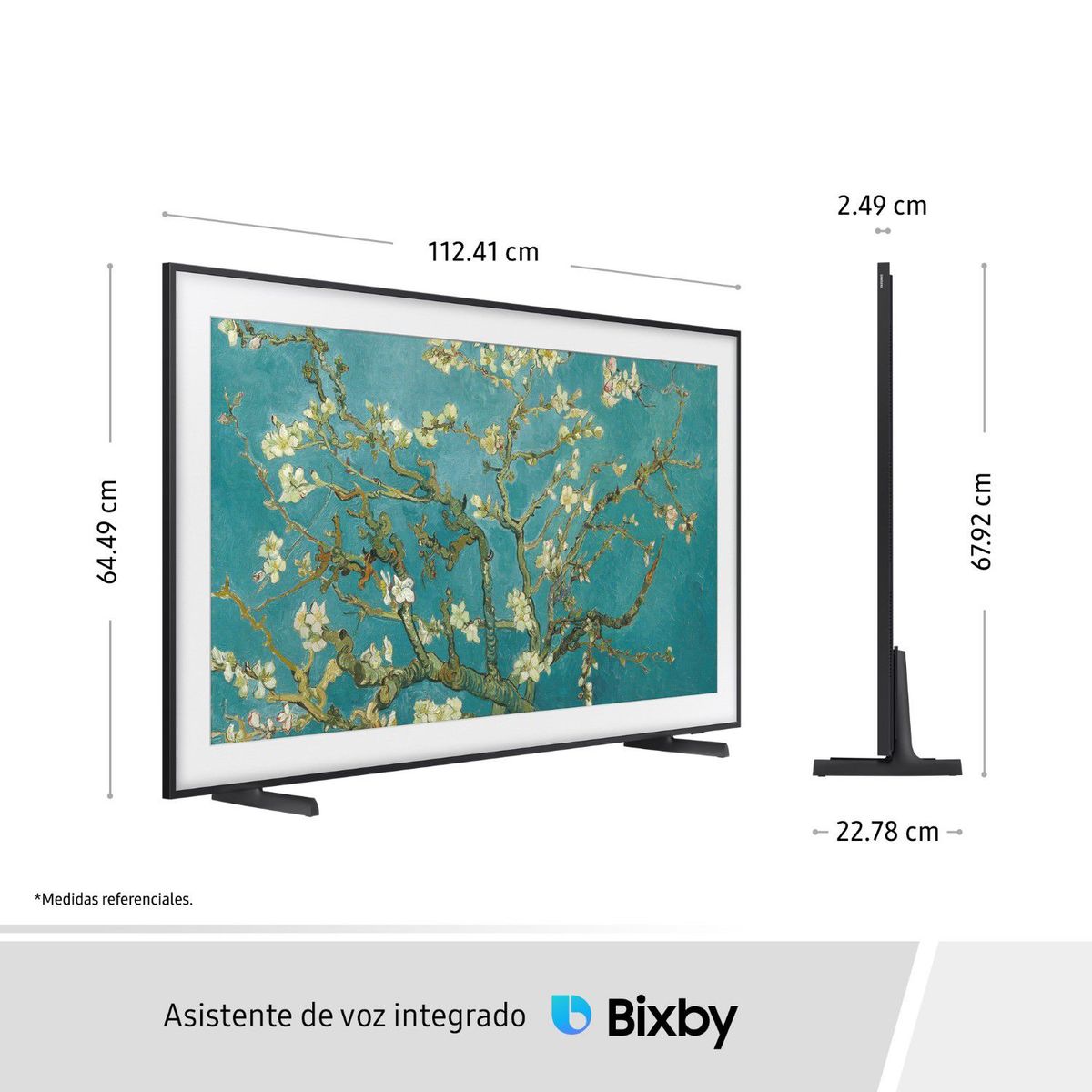 SAMSUNG - Televisor Samsung The Frame 50" Qled 4k Qn50ls03bagxpe