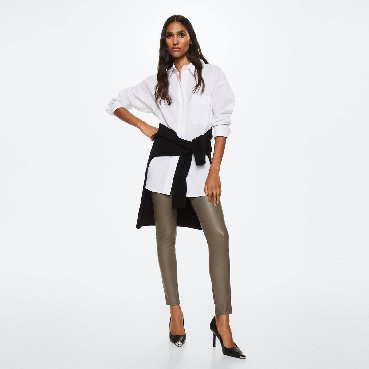 MANGO - Pantalón Legging Mujer Mango