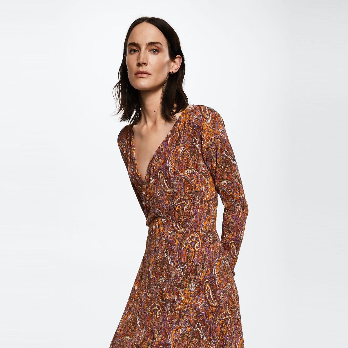 MANGO - Vestido Largo Mujer Mango