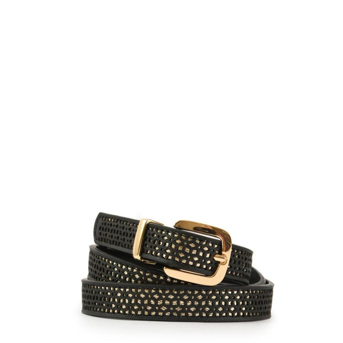 AMPHORA - Cinturón Hiruela Negro Mujer Amphora