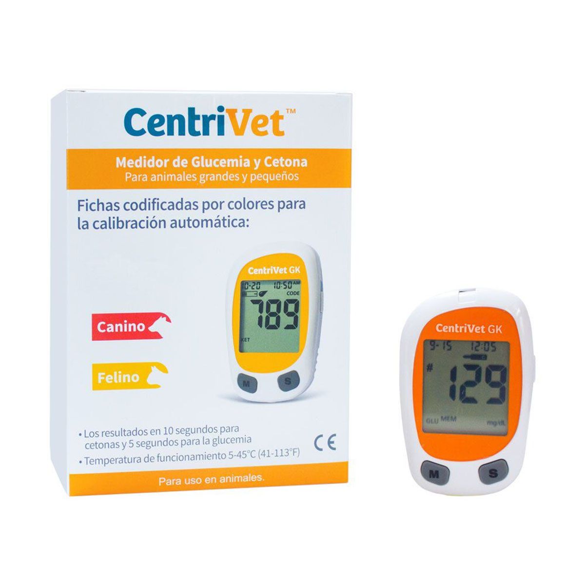 ACON - Kit Medidor de Glucosa y Cetona (Perro y Gato).