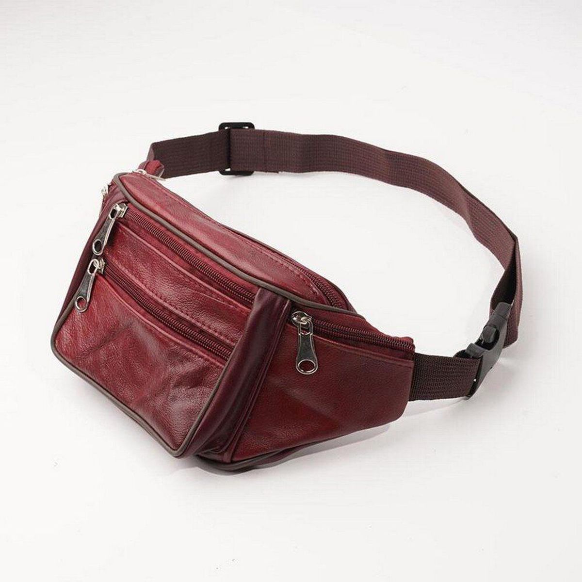 GENERICO - Riñonera Multibolsillos Guinda