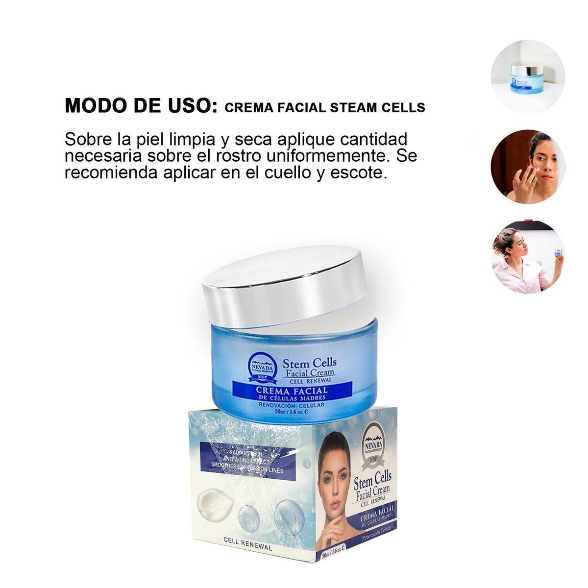 GENERICO - Crema facial de celulas madres - stem cells