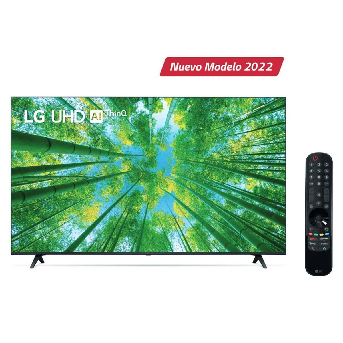 LG - Televisor 55" LG UHD 4K ThinQ AI 55UQ8050PSB