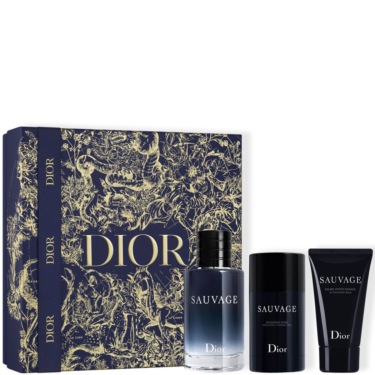DIOR - Set de Regalo Sauvage - Eau de Toilette, Bálsamo After-Shave y Desodorante perfumado