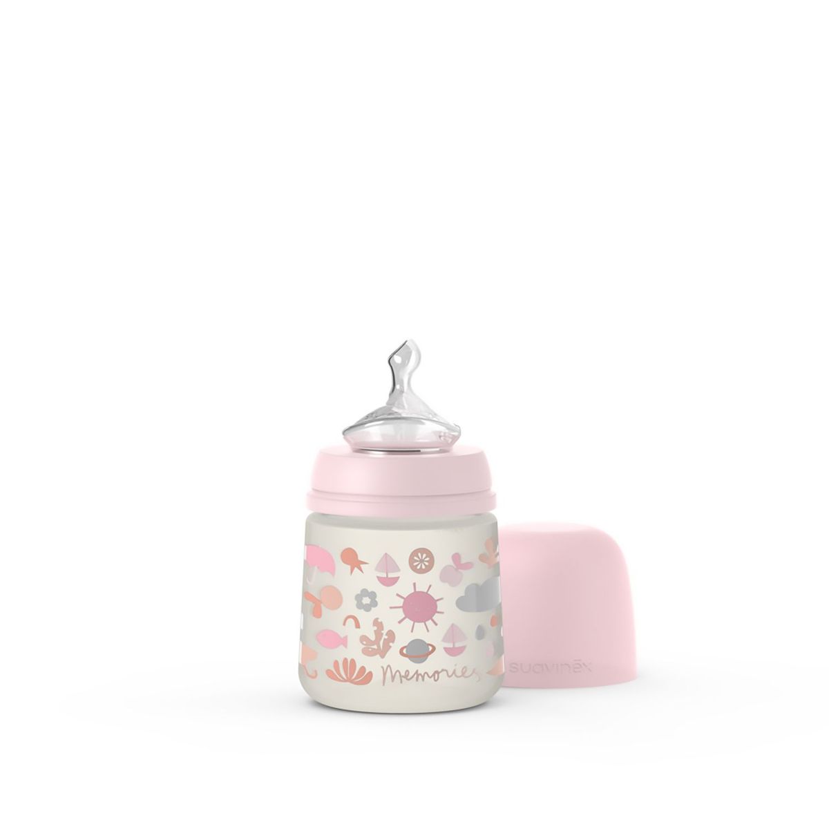 SUAVINEX - Biberón Anticólico Memories Flujo Lento (S) 150 Ml 5 Oz