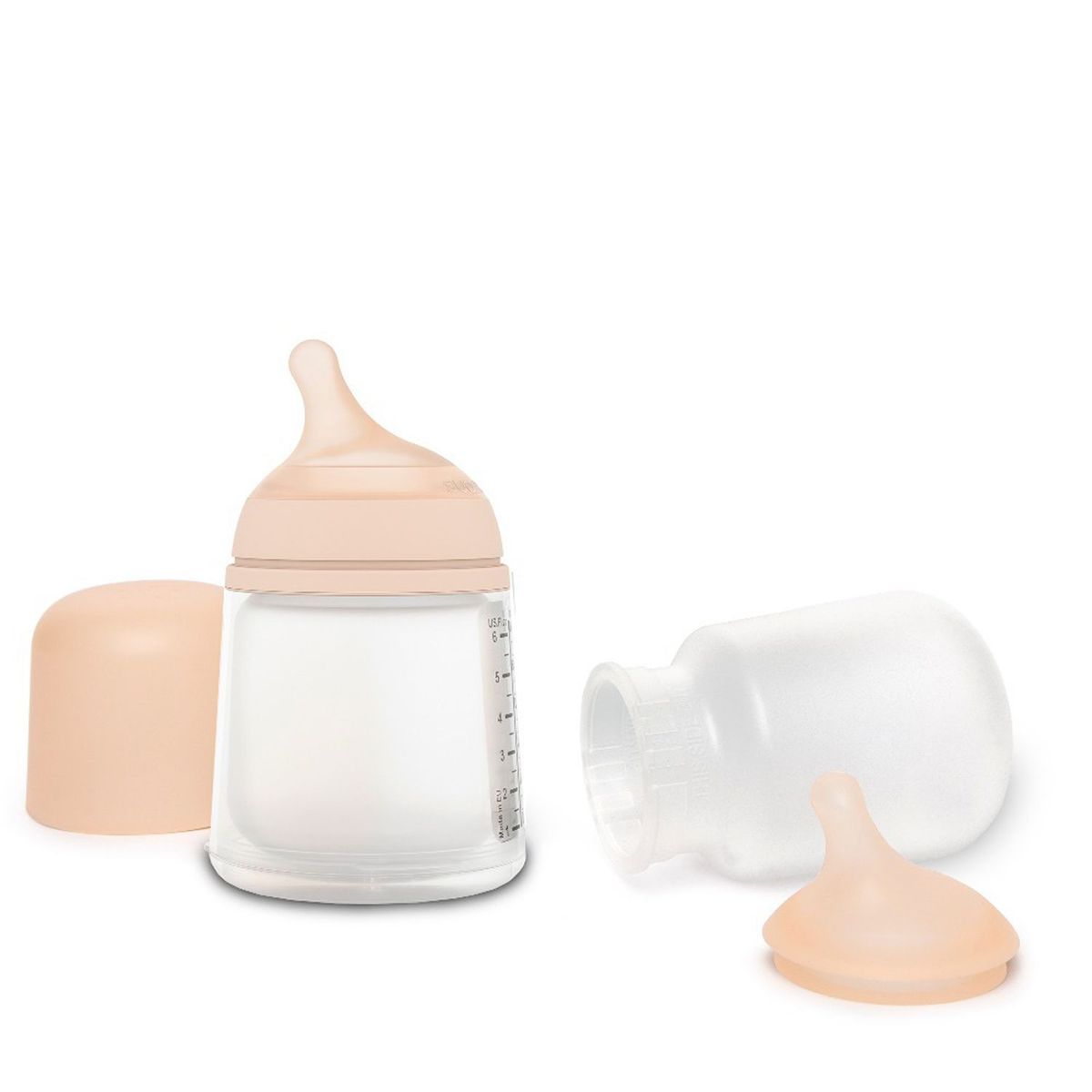 SUAVINEX - Pack Biberon Anticolico 180 Ml Flujo Adaptable Zero Zero + Recambio Set Starter