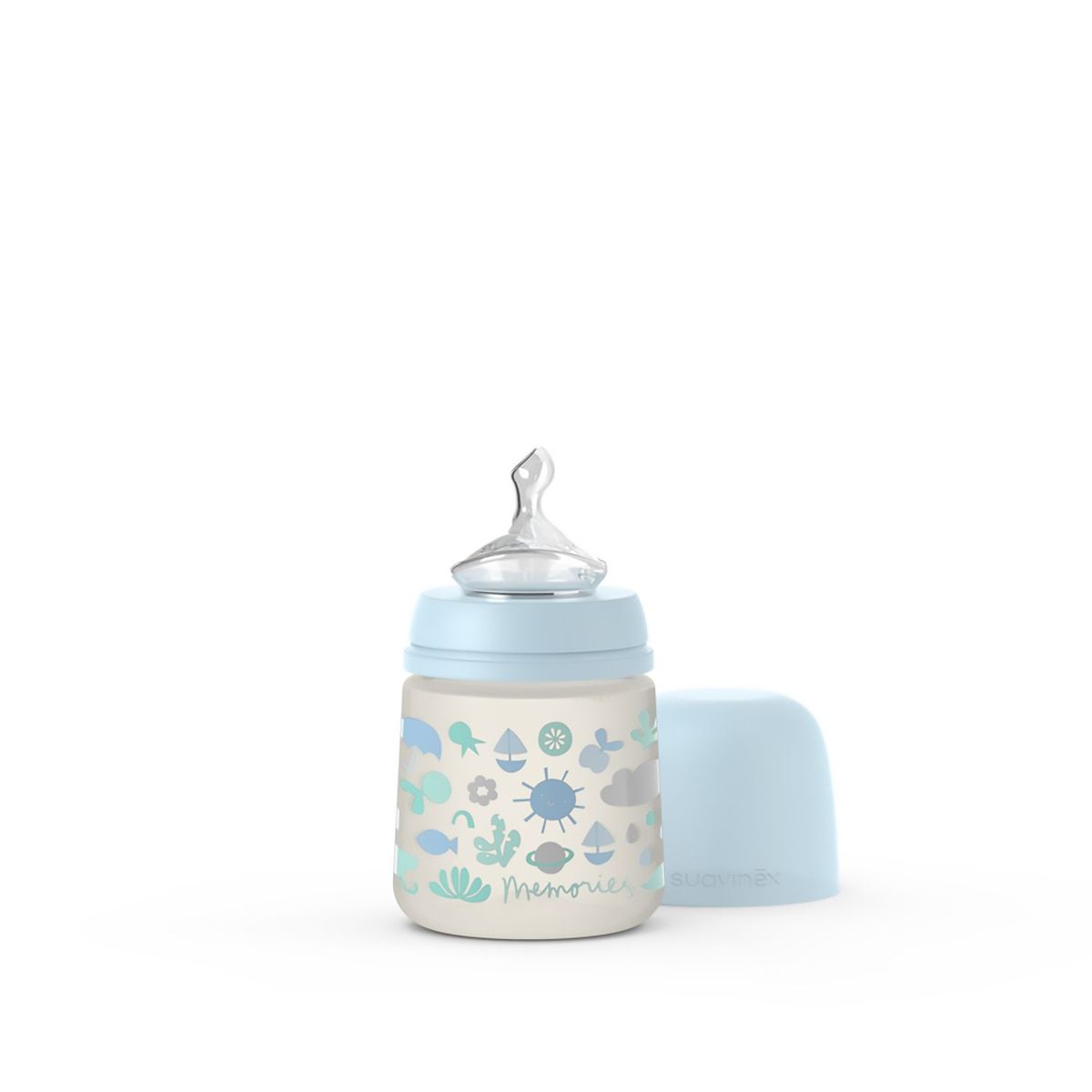 SUAVINEX - Biberón Anticólico Memories Flujo Lento (S) 150 Ml 5 Oz