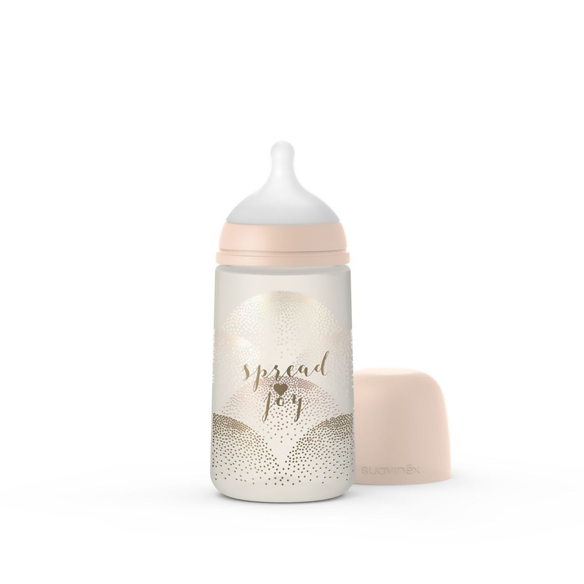 SUAVINEX - Biberón Anticólico SX PRO Joy Heart Flujo Medio (M) 270 ml 