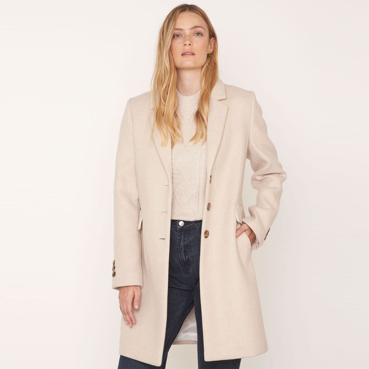 MAISON 123 - Abrigo Textura Mujer Maison 1.2.3