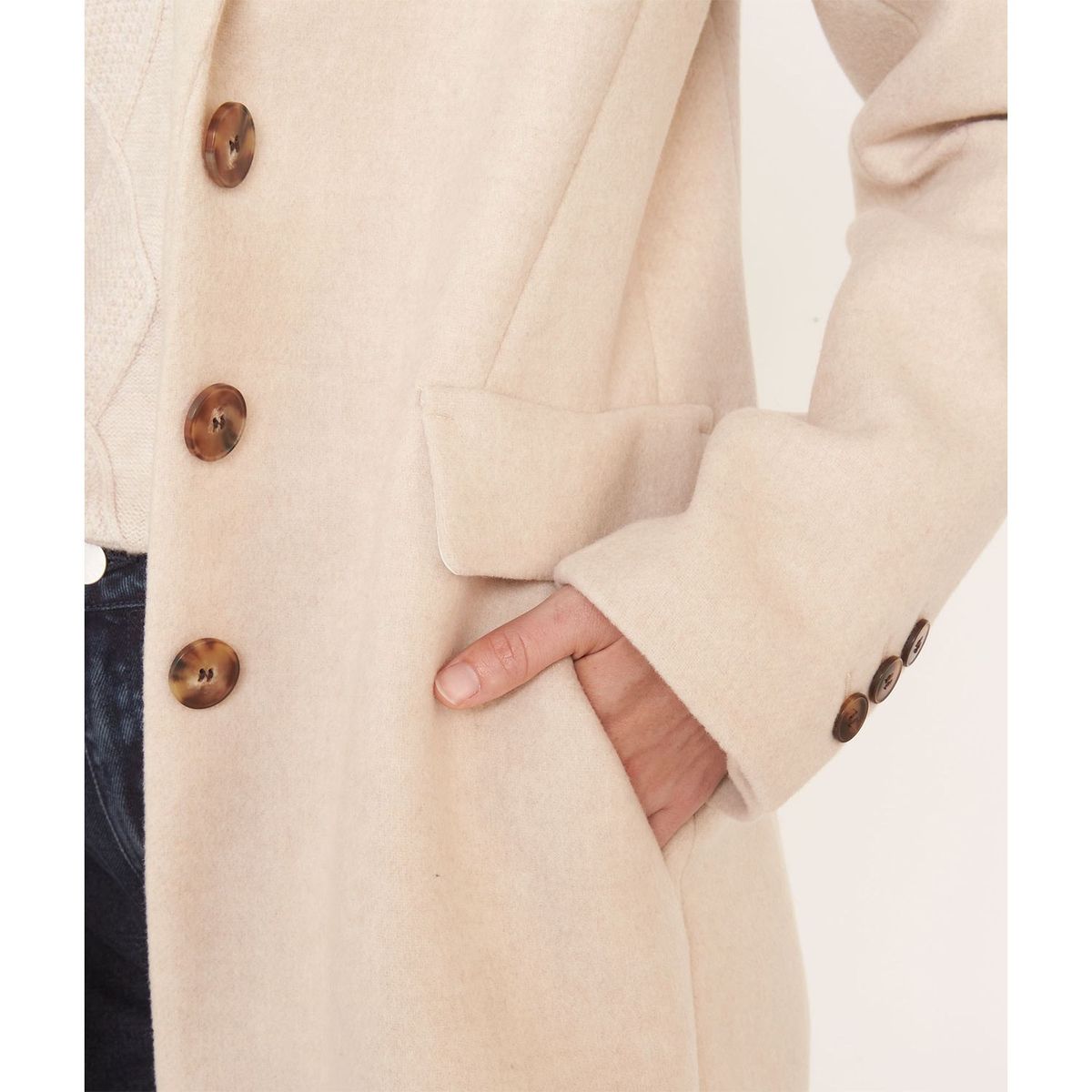 MAISON 123 - Abrigo Textura Mujer Maison 1.2.3