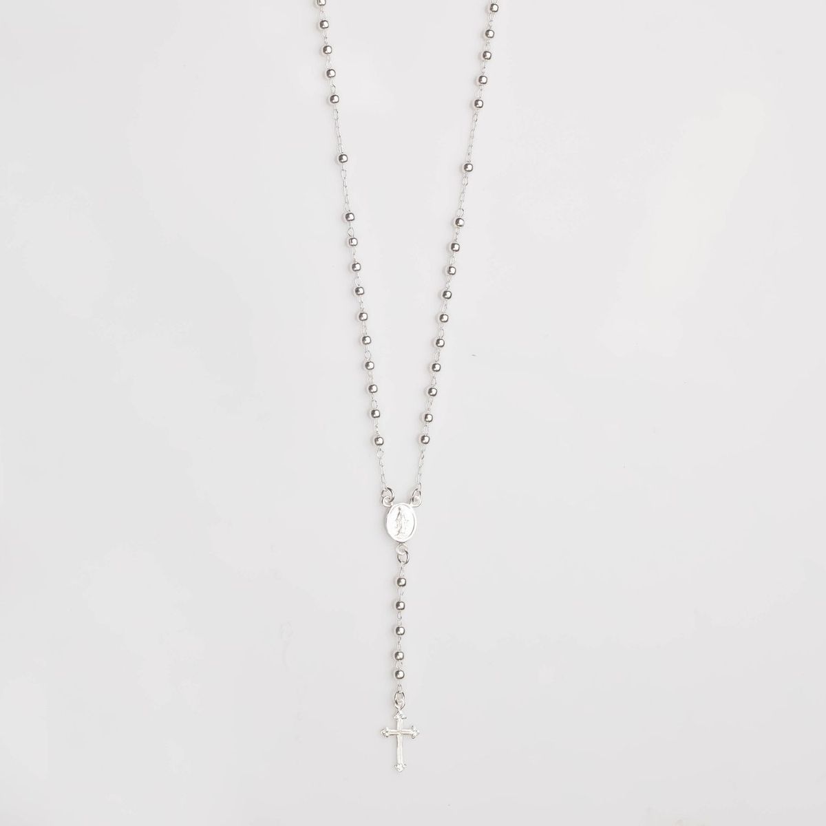 ADRIA - Adria Collar Rosario Plata Mujer