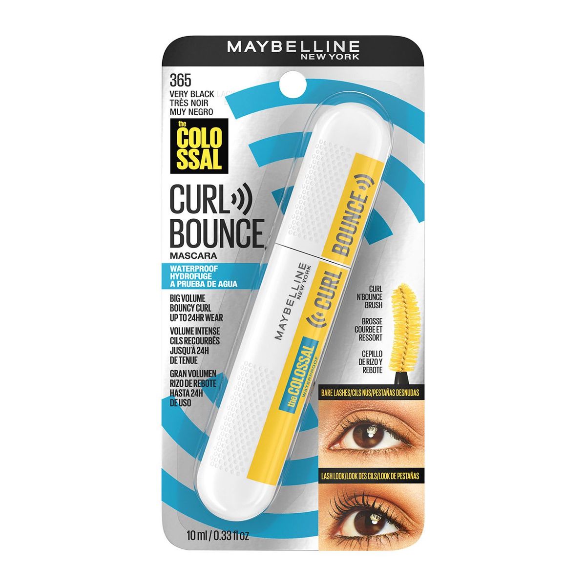 MAYBELLINE - Mascara De Pestañas Maybelline Ny The Colossal Curl Bounce A Prueba De Agua