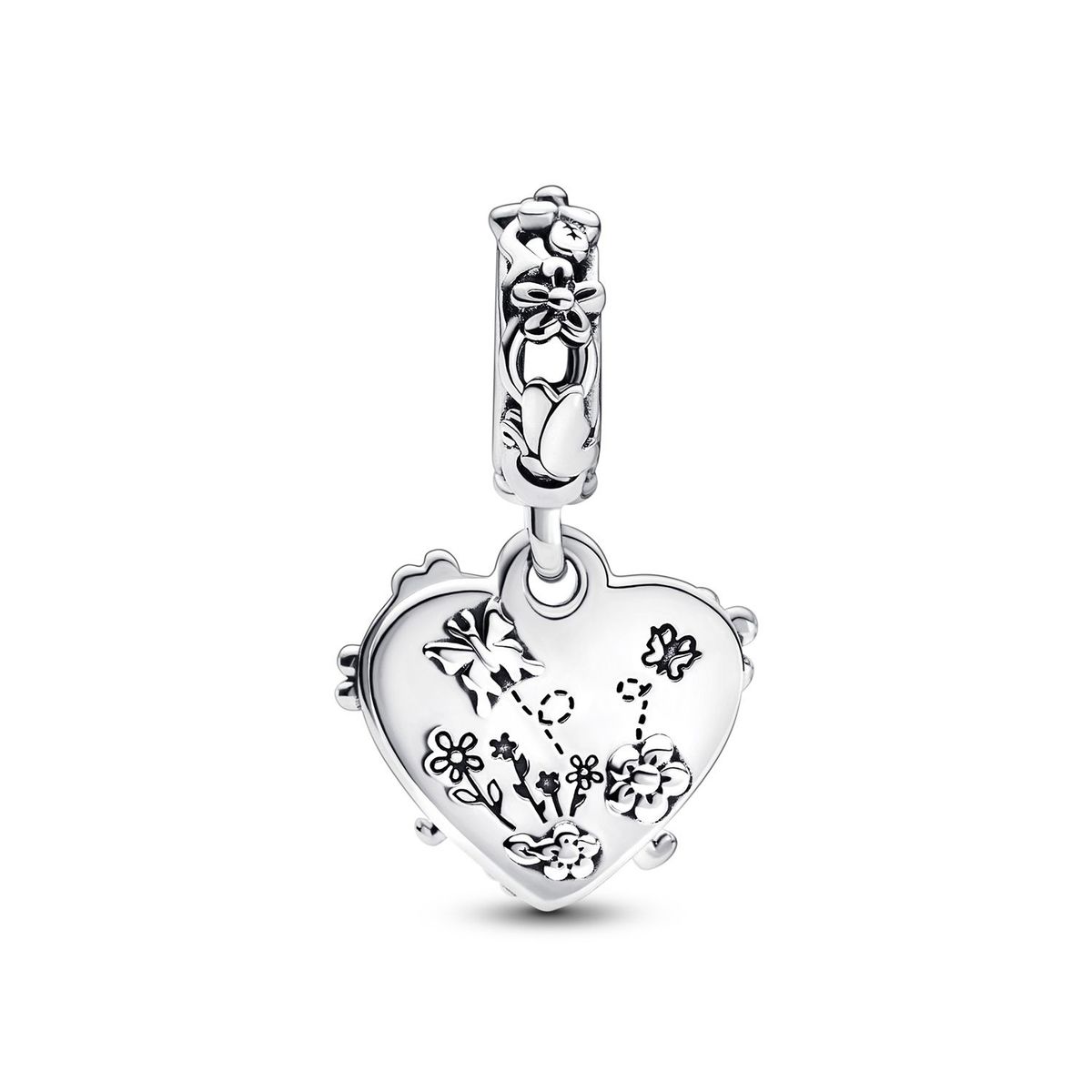 PANDORA - Charm Colgante Doble Winnie Pooh y Piglet de Disney Pandora Plata Esterlina
