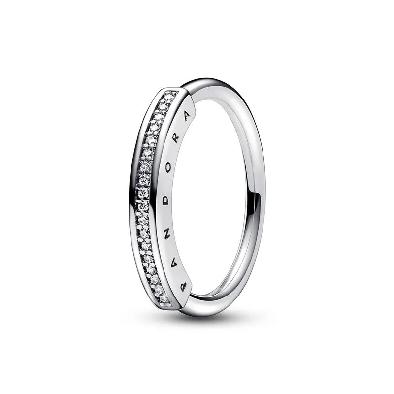 PANDORA - Anillo I-D pave Pandora Signature Mujer Pandora