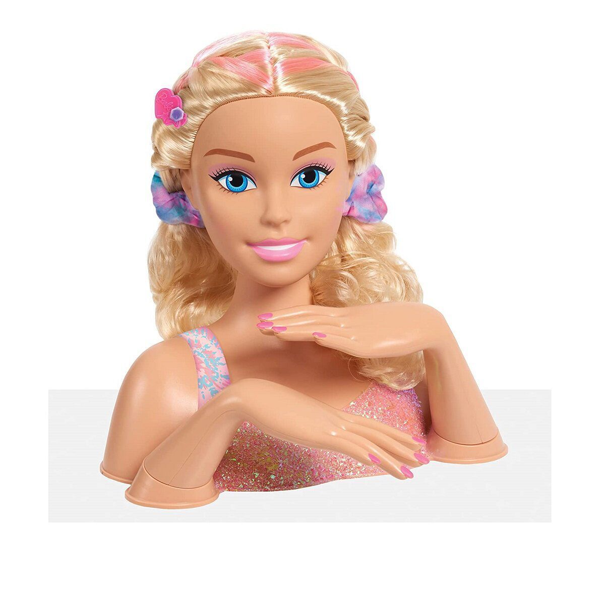 BARBIE - Barbie Deluxe Cabezal De Peinado, 22 Piezas