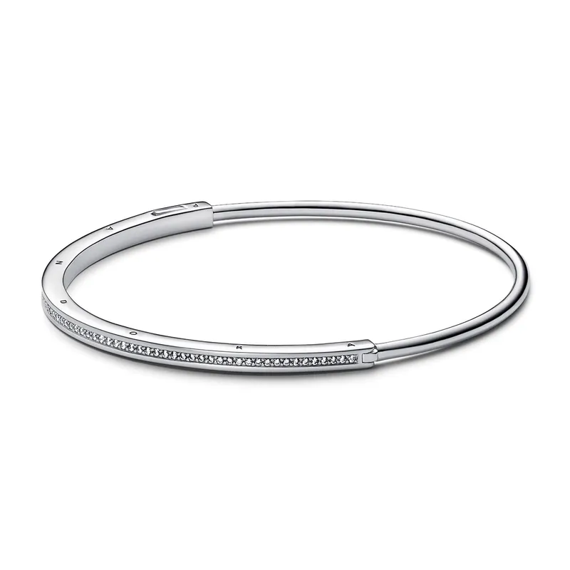 PANDORA - Brazalete-Pulsera Mujer Pandora rígido I-D Pandora Signature Pandora Plata Esterlina