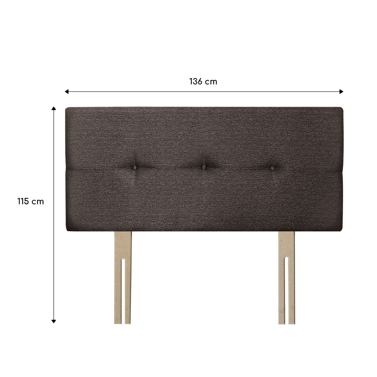 FORLI - Cabecera Estándar Marrón 2 Plz