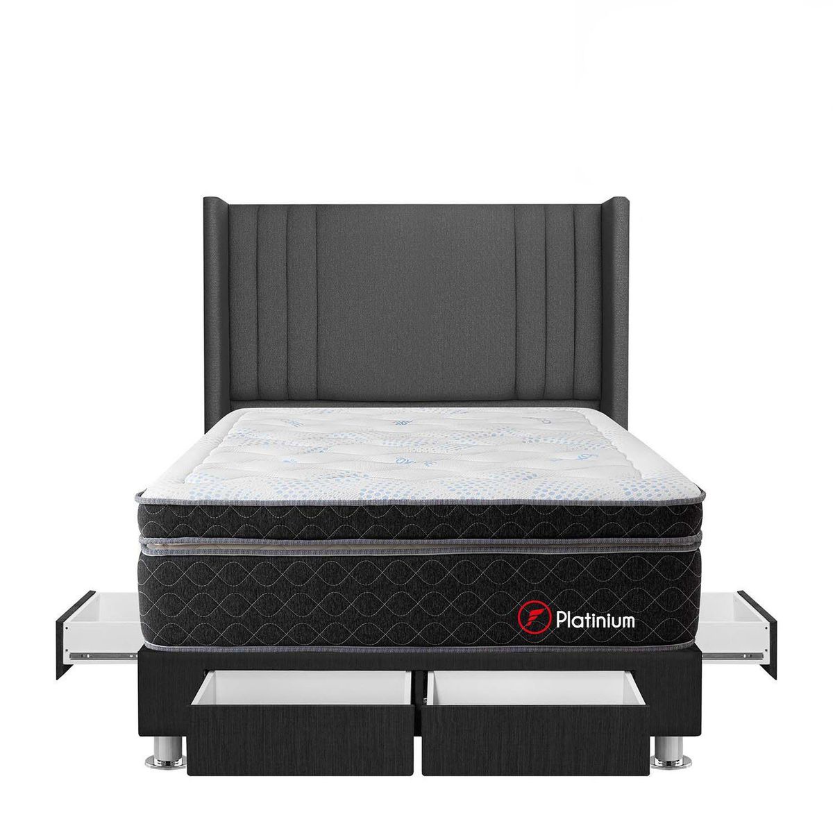 FORLI - Dormitorio con Cajones Platinium De Luxe 2 Plz