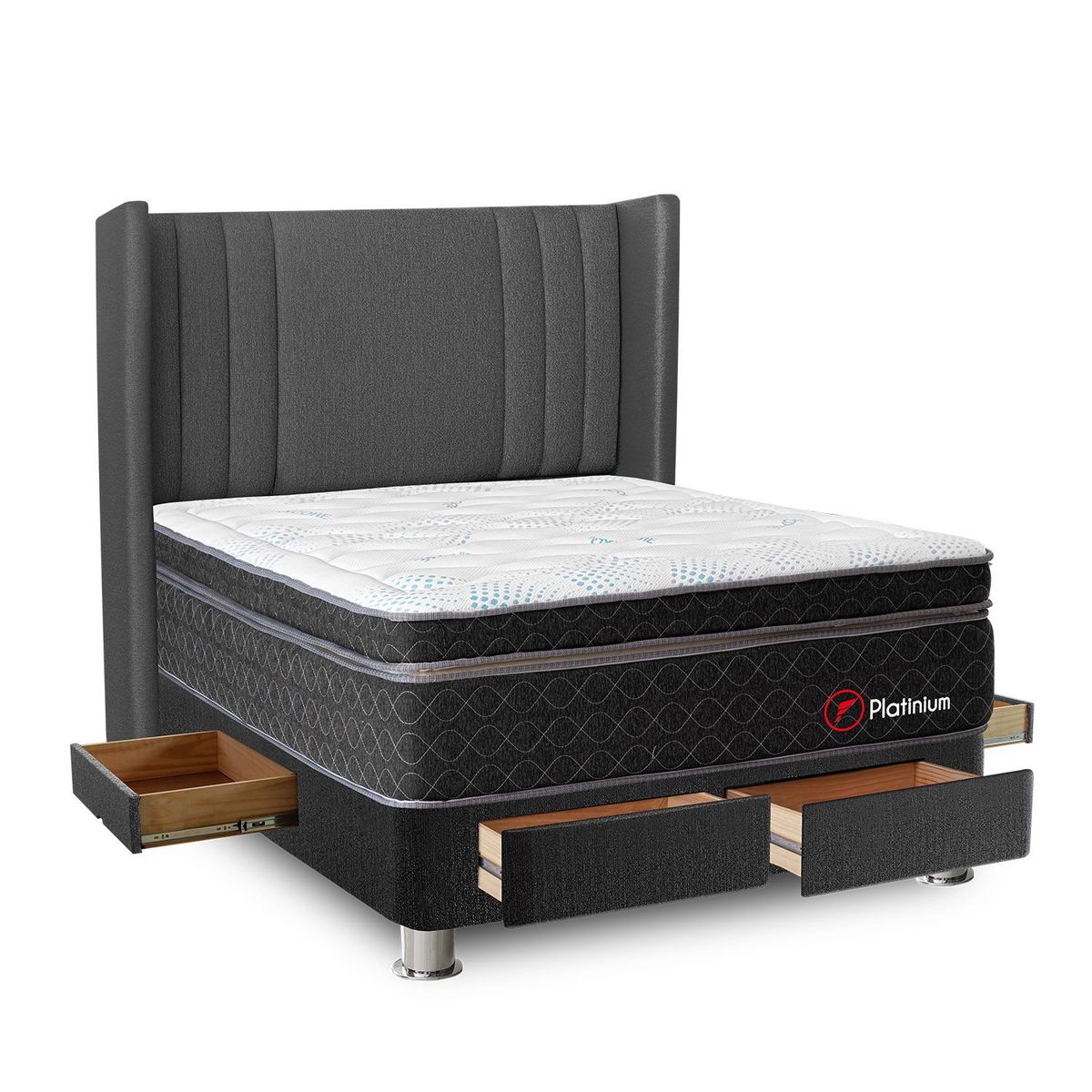 FORLI - Dormitorio con Cajones Platinium De Luxe 2 Plz