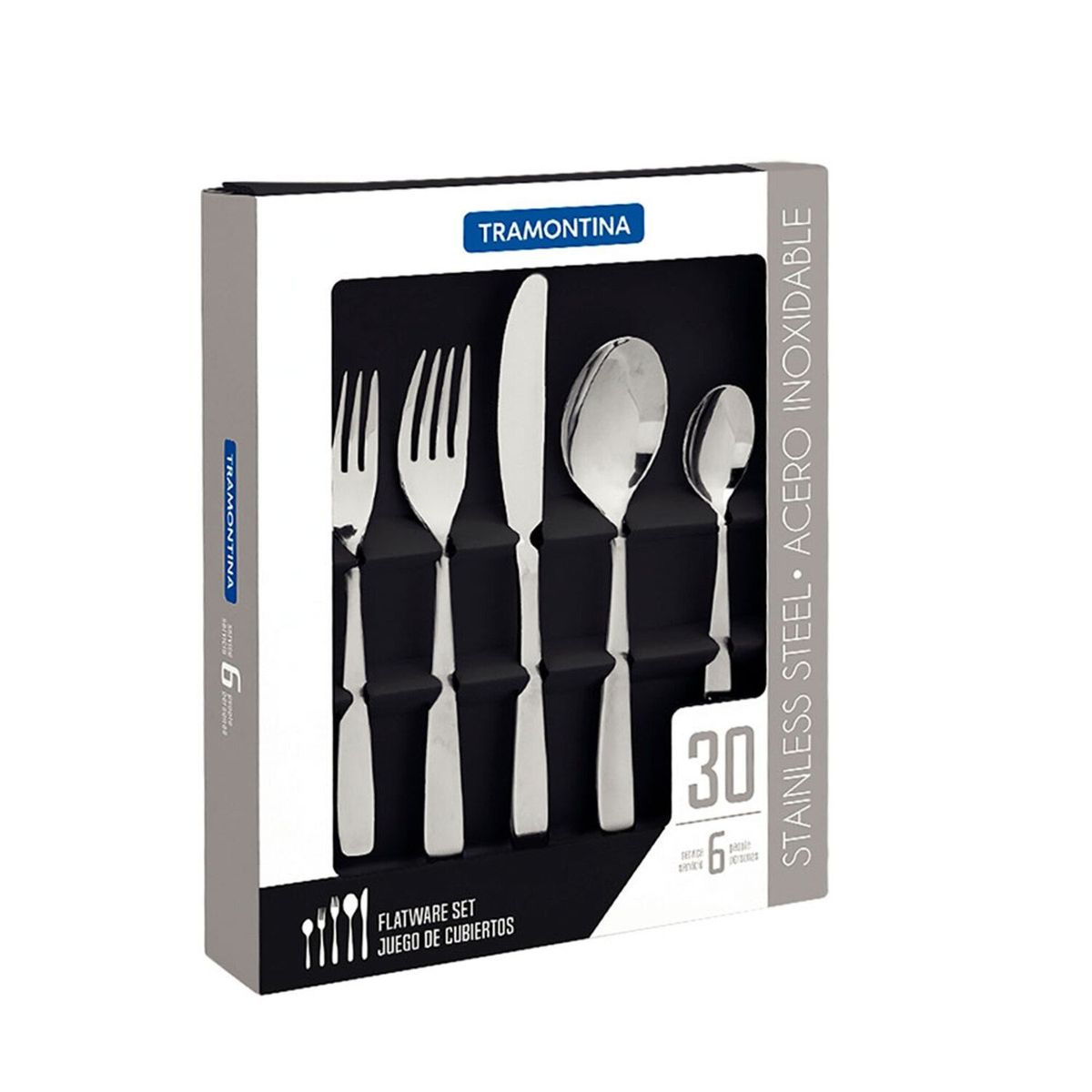 TRAMONTINA - Juego de Cubiertos 30 Piezas Oslo
