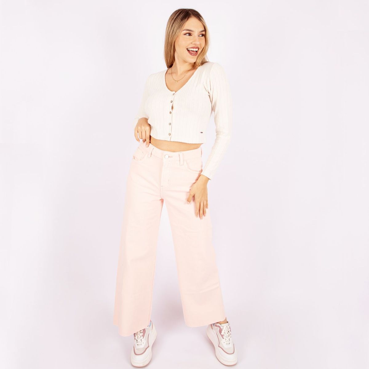 JAROLA - Pantalón Wide Leg Mujer Jarola
