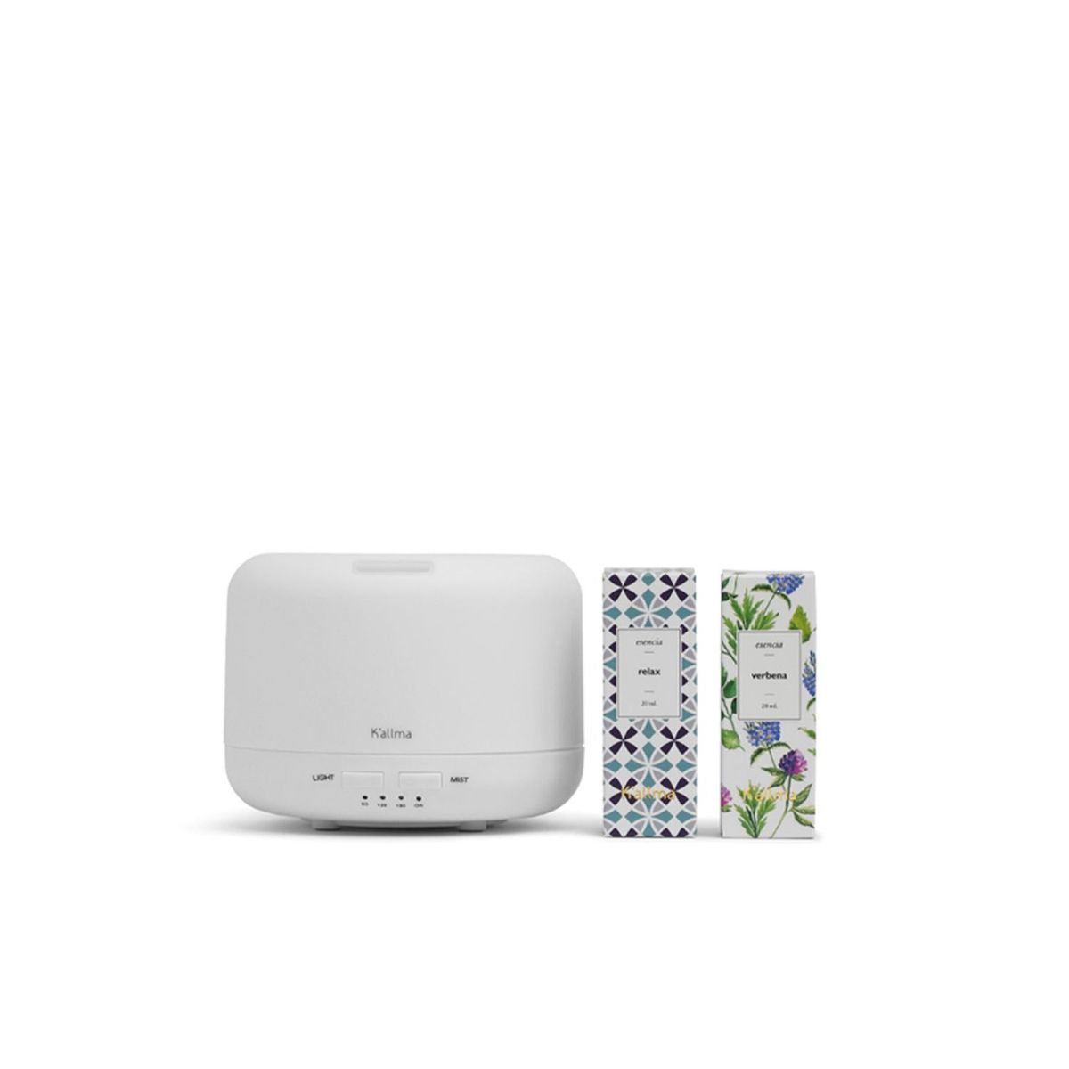 K'ALLMA - Set Difusor de Aroma 400mL + 2 Esencias Aromatizadoras K'allma