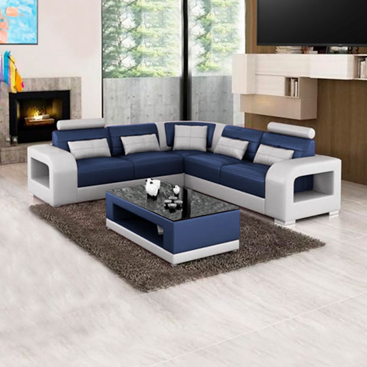 HOME PREMIUM - Esquinero + Mesa Centro Penelope