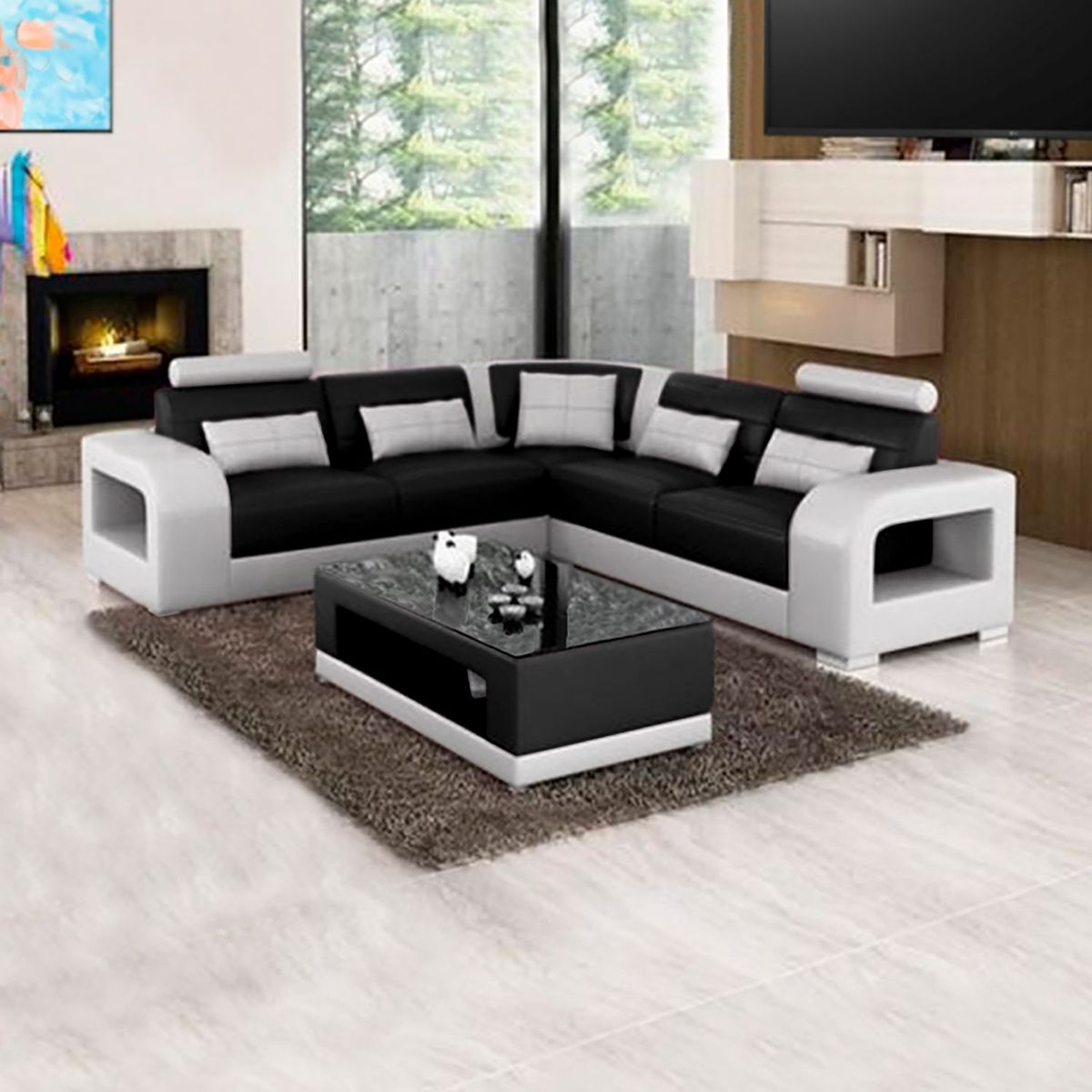 HOME PREMIUM - Esquinero + Mesa Centro Penelope