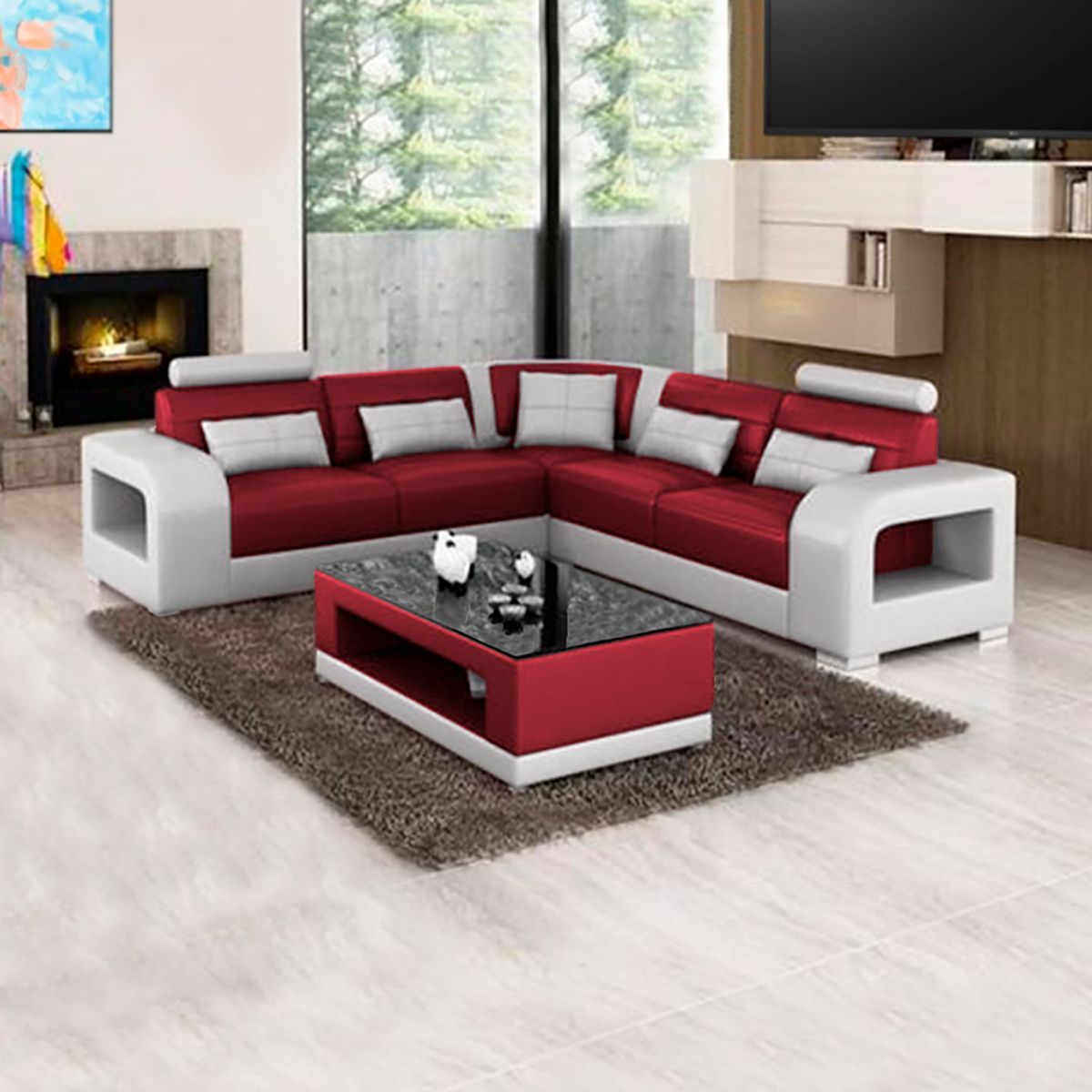 HOME PREMIUM - Esquinero + Mesa Centro Penelope