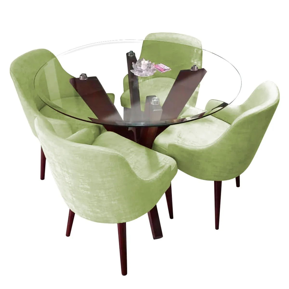 HOME PREMIUM - Juego de Comedor 4 Sillas Anna