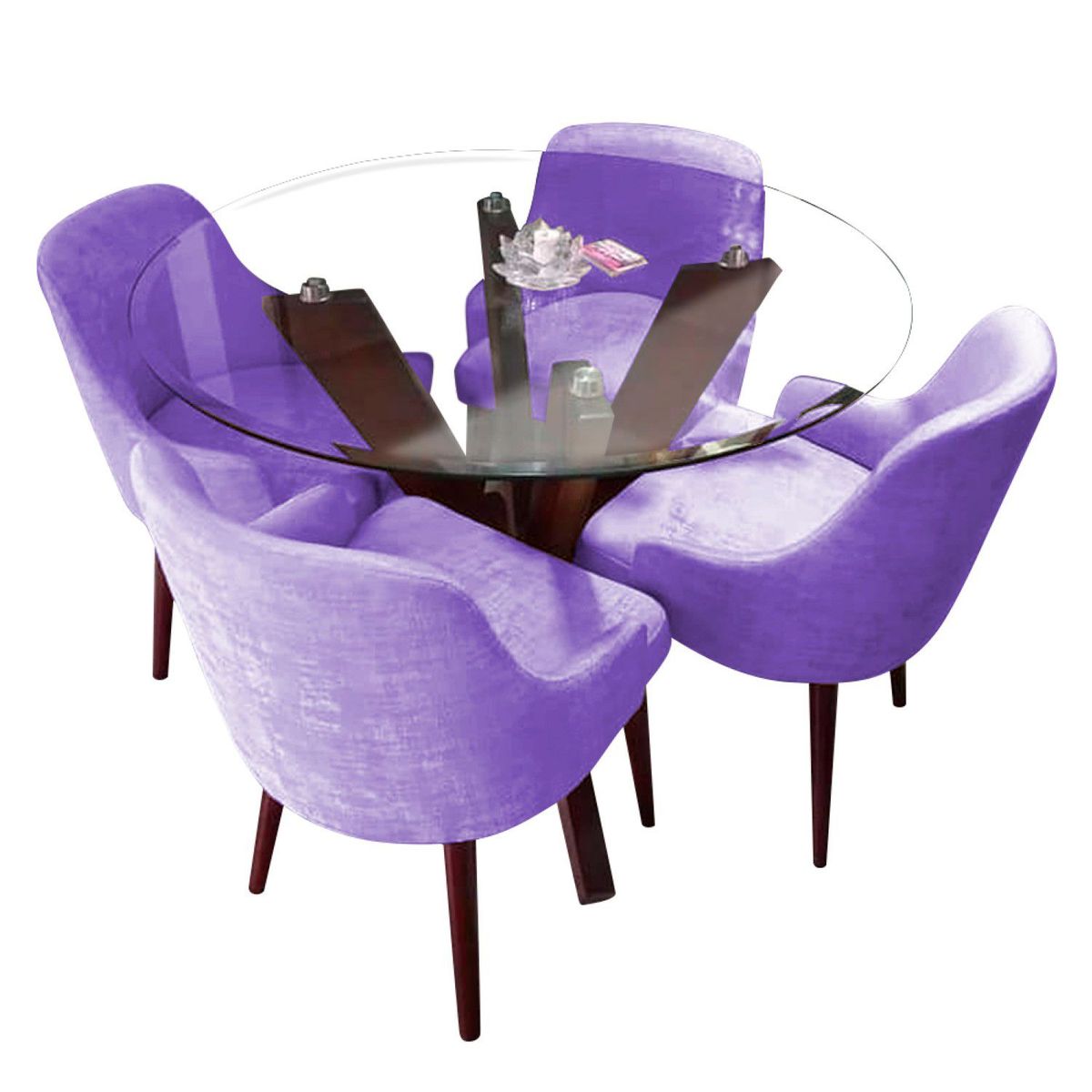 HOME PREMIUM - Juego de Comedor 4 Sillas Anna