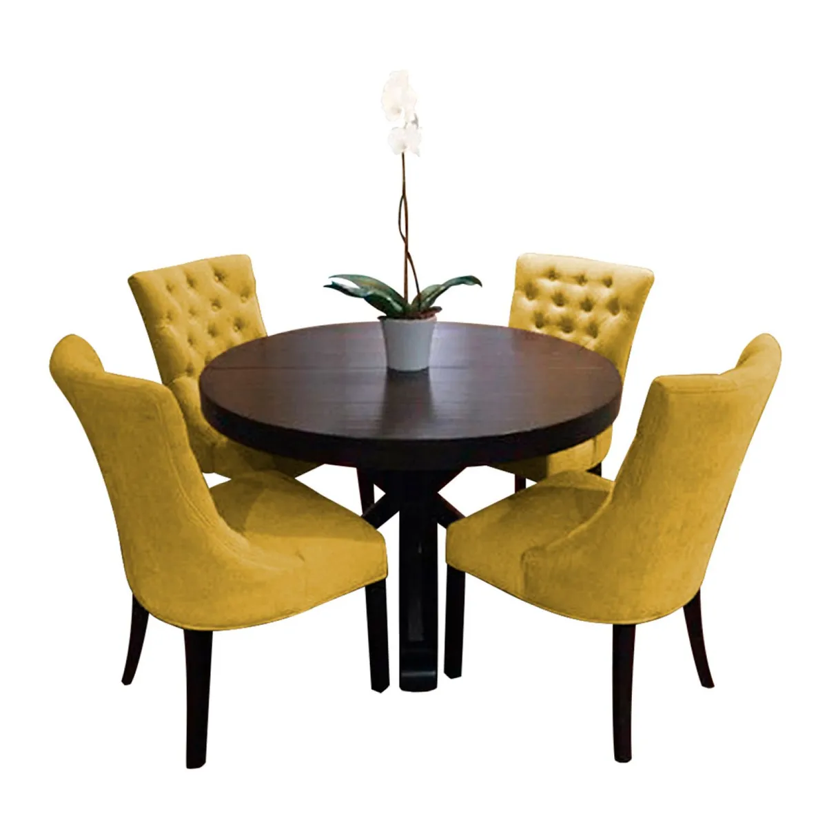 HOME PREMIUM - Juego de Comedor 4 Sillas Avila