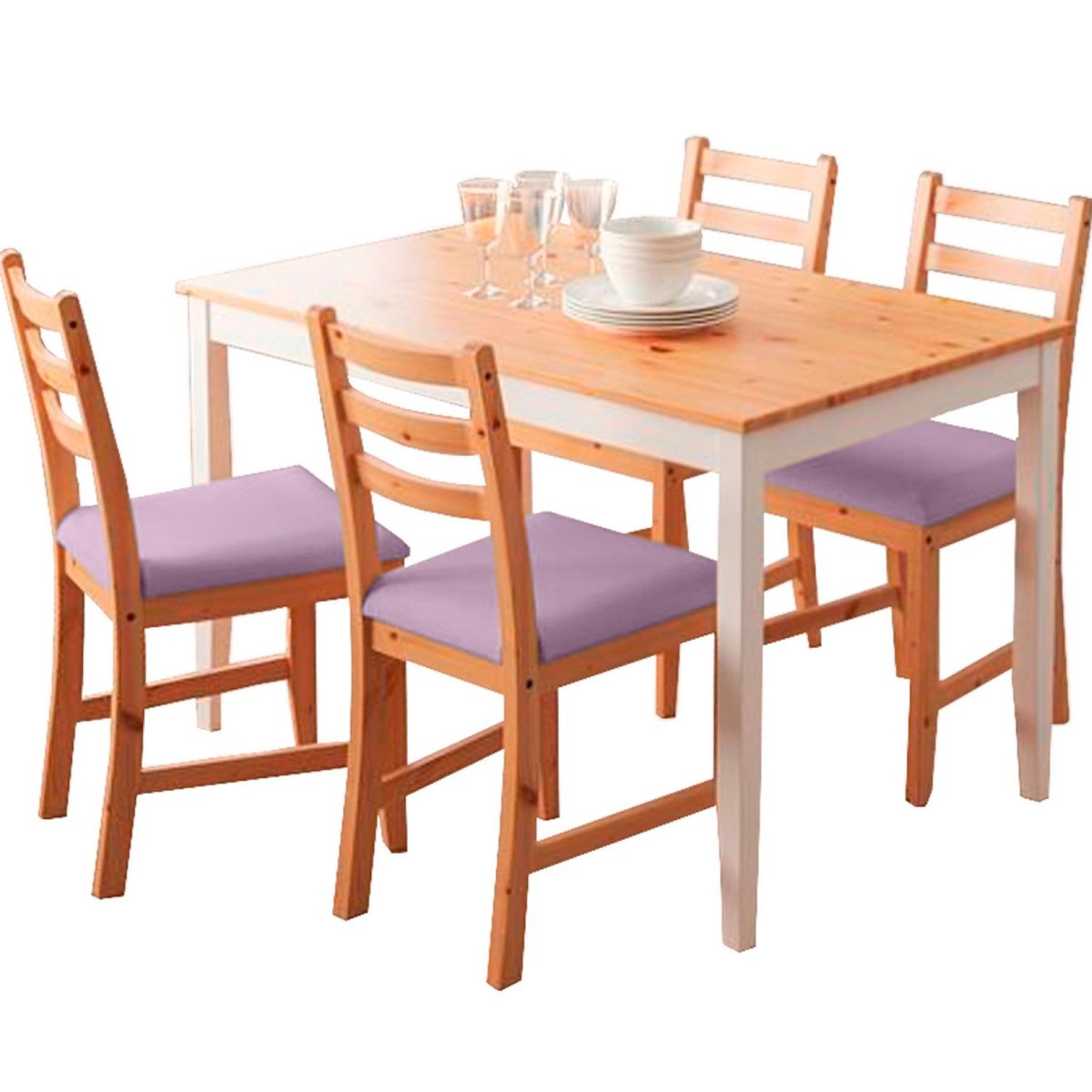 HOME PREMIUM - Juego de Comedor 4 Sillas Denver