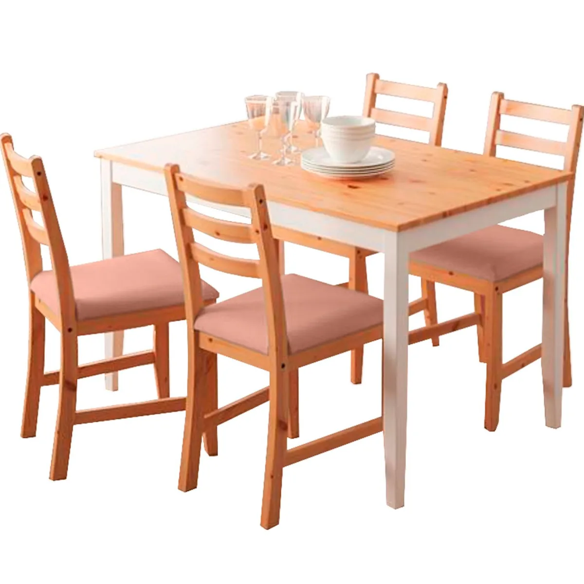 HOME PREMIUM - Juego de Comedor 4 Sillas Denver