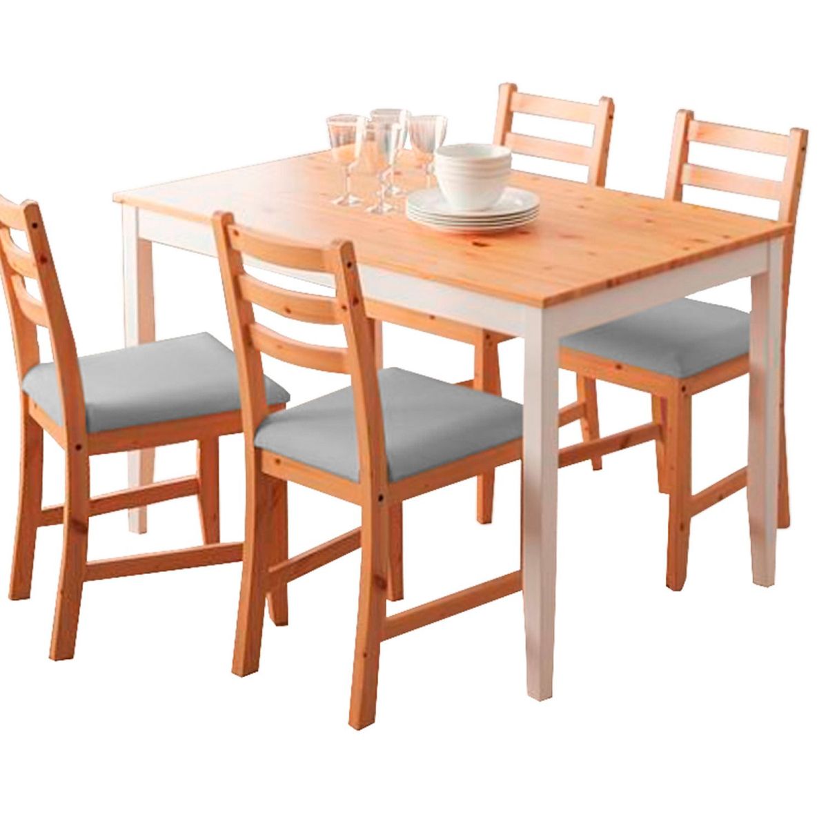 HOME PREMIUM - Juego de Comedor 4 Sillas Denver